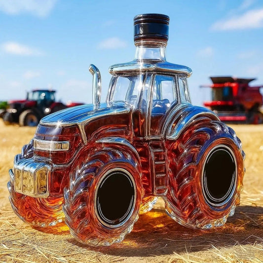 Tractor Shaped Whiskey Decanter 300ML 350ML Glass Bottles Home Bar Decor - Reinvent Yourself