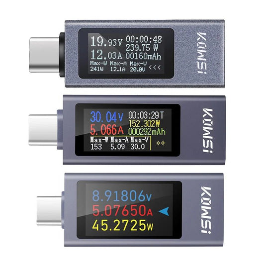 Type-C Multi-function Digital Display DC Voltage Ammeter Power Meter DC 4-30V 12A Voltmeter Ammeter Charger Capacity Tester by Reinvent Yourself
