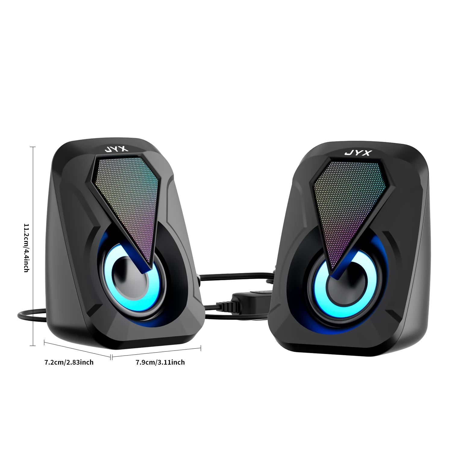 USB Computer Speaker System with USB Subwoofer Mode, USB Low-Frequency Bass, USB Audio Output, and USB Operation—Compatible with Smartphones, Tablets, Laptops, and Game Consoles—Plug-And-Play Setup, Suitable for Pc and Si - Reinvent Yourself