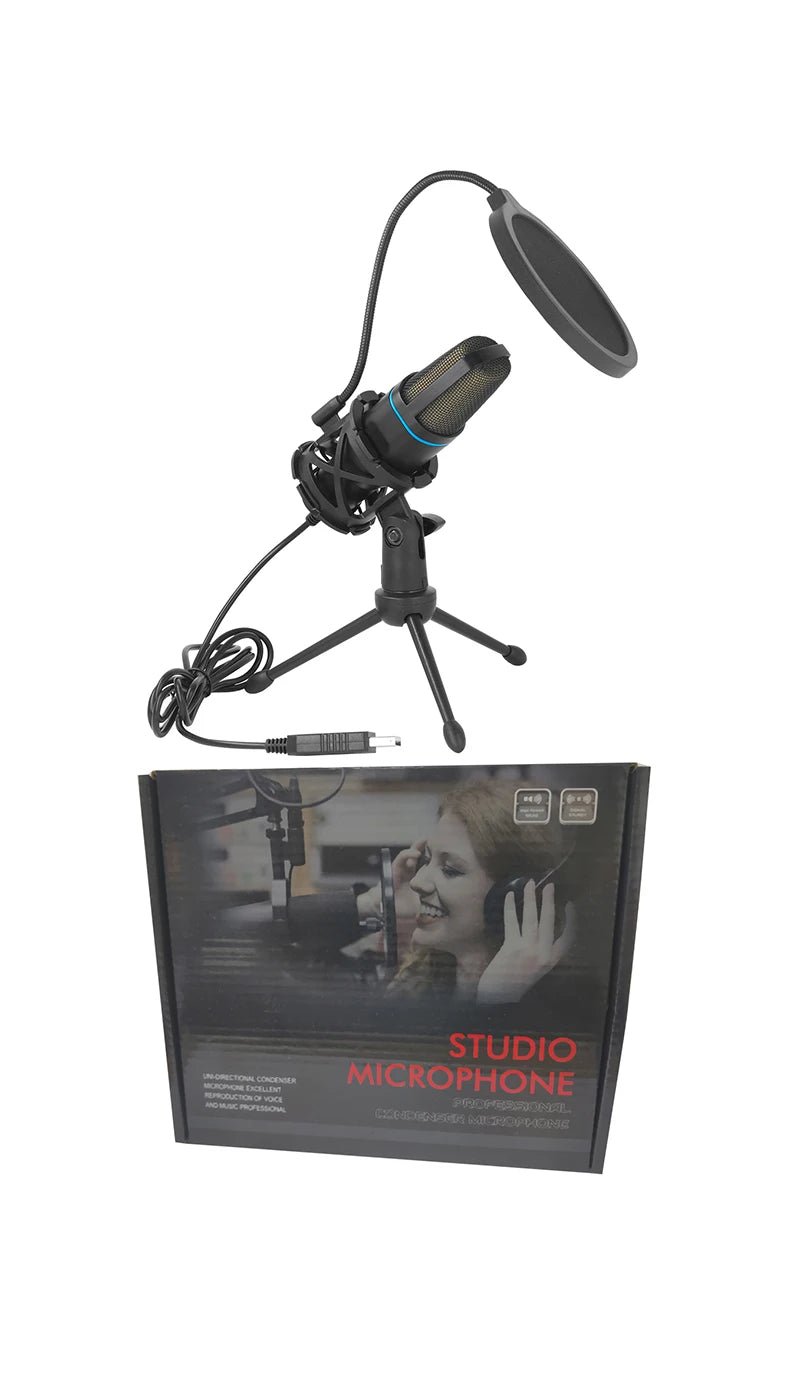 USB Microphone RGB Microfone Condensador Wire Gaming Mic for Podcast Recording Studio Streaming Laptop Desktop PC by Reinvent Yourself