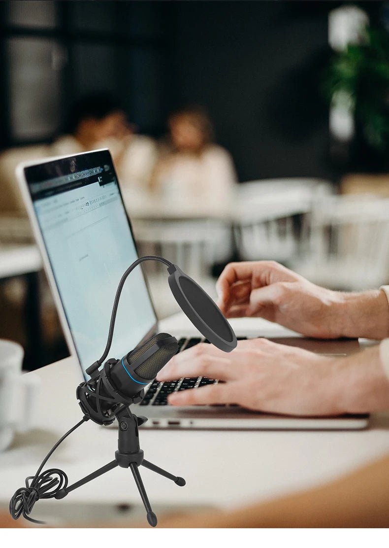 USB Microphone RGB Microfone Condensador Wire Gaming Mic for Podcast Recording Studio Streaming Laptop Desktop PC by Reinvent Yourself