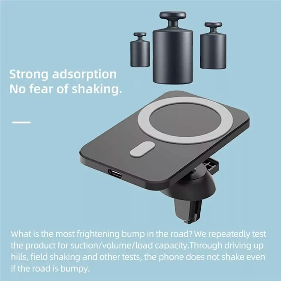 UYUXIO 30W Wireless Charger Magnetic Car Phone Holder for iPhone 16 15 14 13 Pro Max 12 Fast Charging Magnet Induction Adapter - Reinvent Yourself
