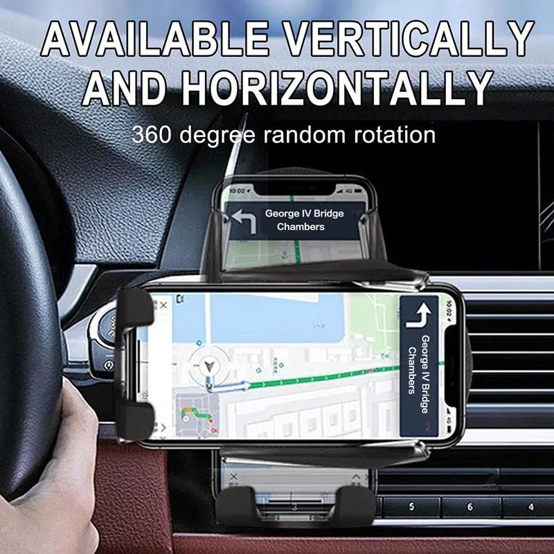Wireless Charger Car Mount for Air Vent Mount Car Phone Holder Rotating Intelligent Infrared Fast Wireless Charging Charger - Reinvent Yourself