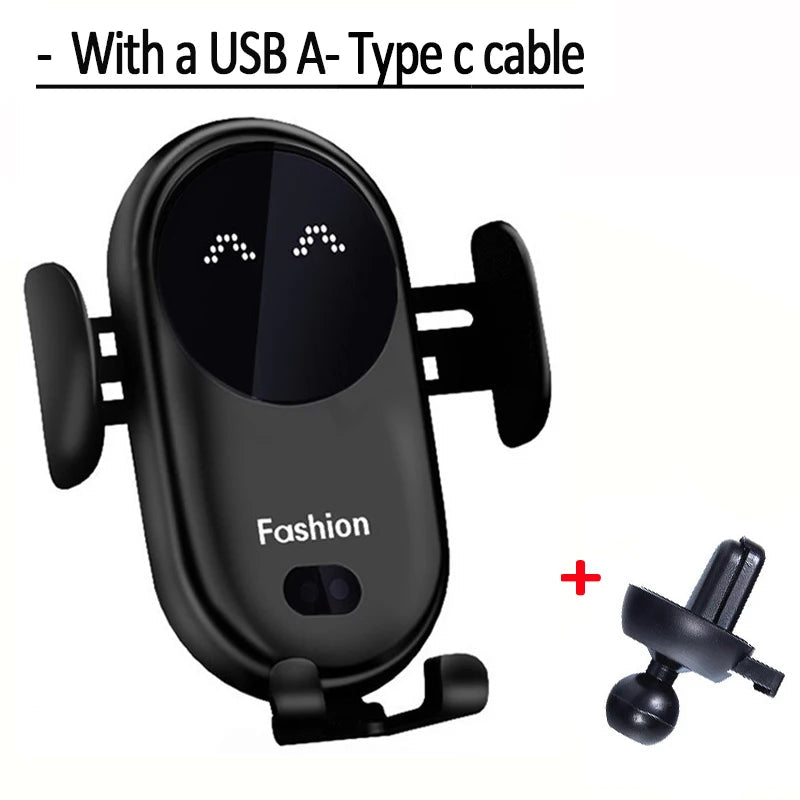 Wireless Charger Car Mount for Air Vent Mount Car Phone Holder Rotating Intelligent Infrared Fast Wireless Charging Charger - Reinvent Yourself