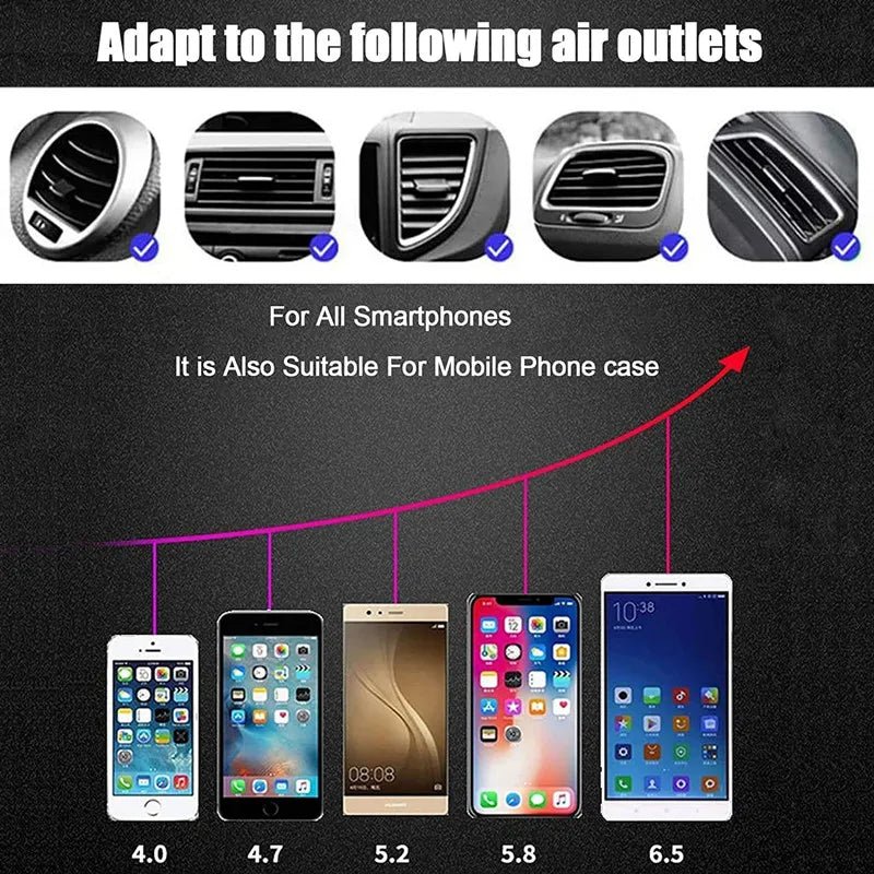 Wireless Charger Car Mount for Air Vent Mount Car Phone Holder Rotating Intelligent Infrared Fast Wireless Charging Charger - Reinvent Yourself