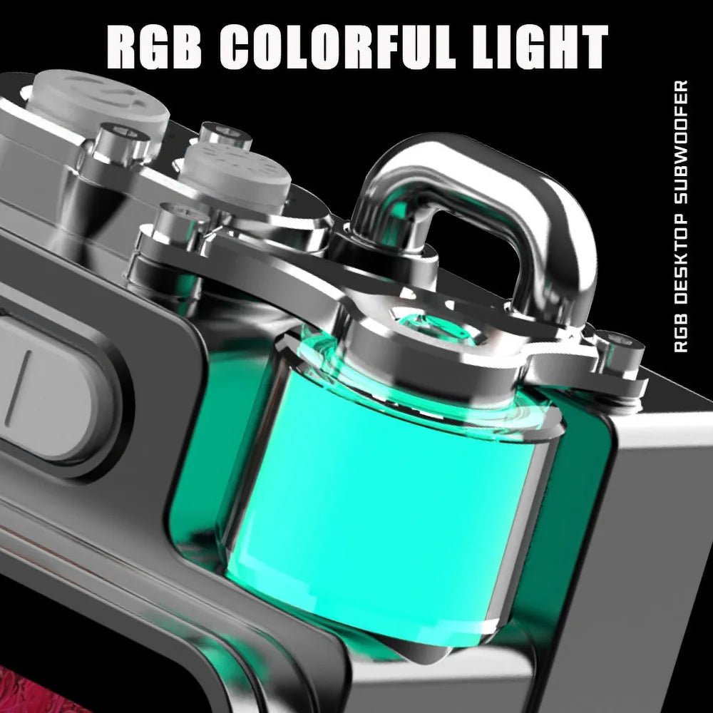 Wireless Speaker with RGB Desktop LED Display Screen Bass Outdoor Speakers Subwoofer Portable Loudspeaker Bluetooth-compatible - Reinvent Yourself