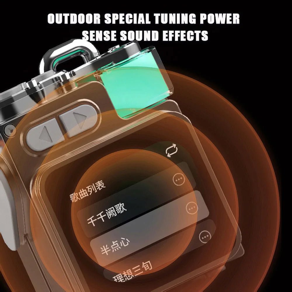 Wireless Speaker with RGB Desktop LED Display Screen Bass Outdoor Speakers Subwoofer Portable Loudspeaker Bluetooth-compatible - Reinvent Yourself