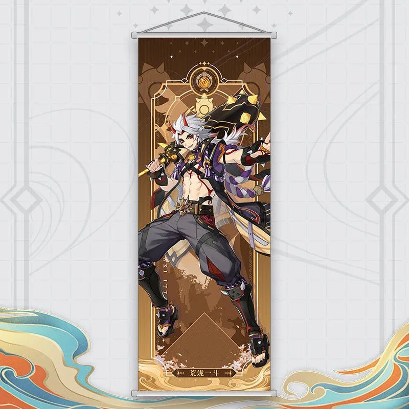 Xiao Yelan Kazuha Hutao Genshin Impact Scroll Canvas Wall Hanging Painting Home Decor Anime Poster Wall Art Room Decoration - Reinvent Yourself