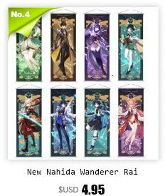 Xiao Yelan Kazuha Hutao Genshin Impact Scroll Canvas Wall Hanging Painting Home Decor Anime Poster Wall Art Room Decoration - Reinvent Yourself