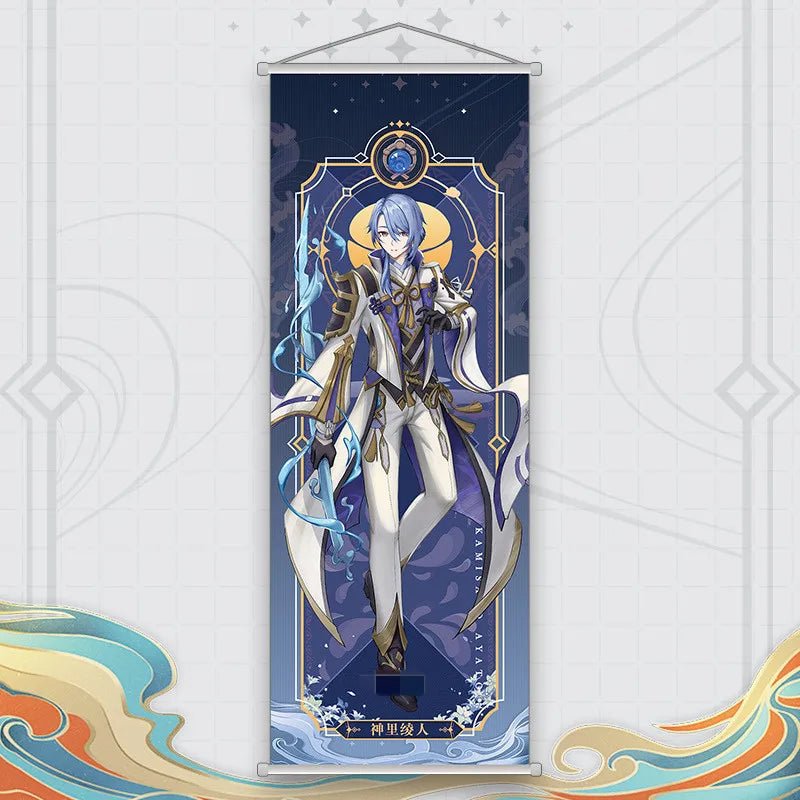 Xiao Yelan Kazuha Hutao Genshin Impact Scroll Canvas Wall Hanging Painting Home Decor Anime Poster Wall Art Room Decoration - Reinvent Yourself