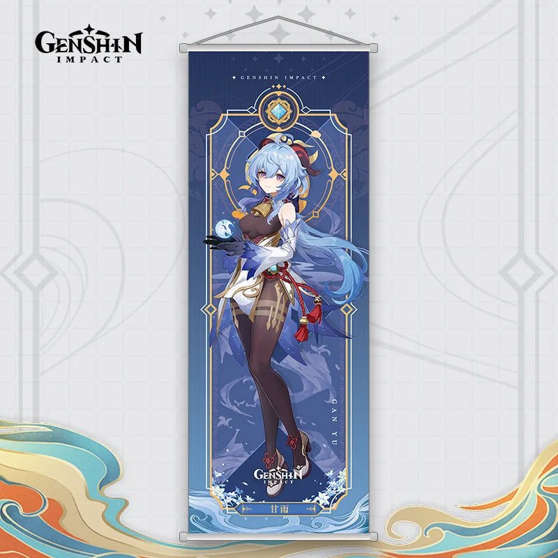 Xiao Yelan Kazuha Hutao Genshin Impact Scroll Canvas Wall Hanging Painting Home Decor Anime Poster Wall Art Room Decoration - Reinvent Yourself