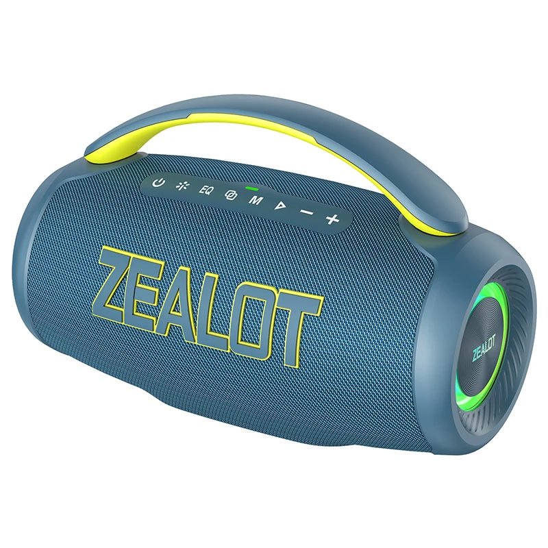 Zealot-P12 Speaker 60W Portable Bluetooth Speaker with IPX6 Waterproof, Comfortable handle,Controllable lighting,TF,USB - Reinvent Yourself